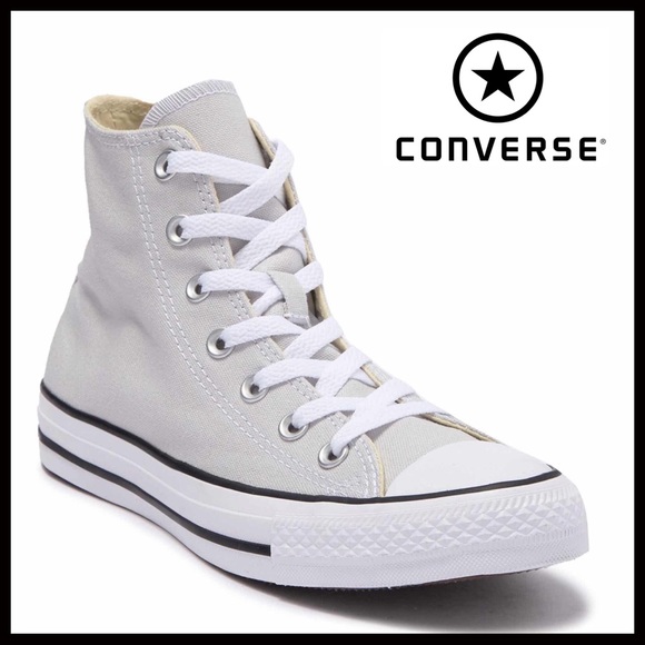 CONVERSE CHUCK TAYLOR GREY WHITE HIGH TOPS A3C - Picture 8 of 8